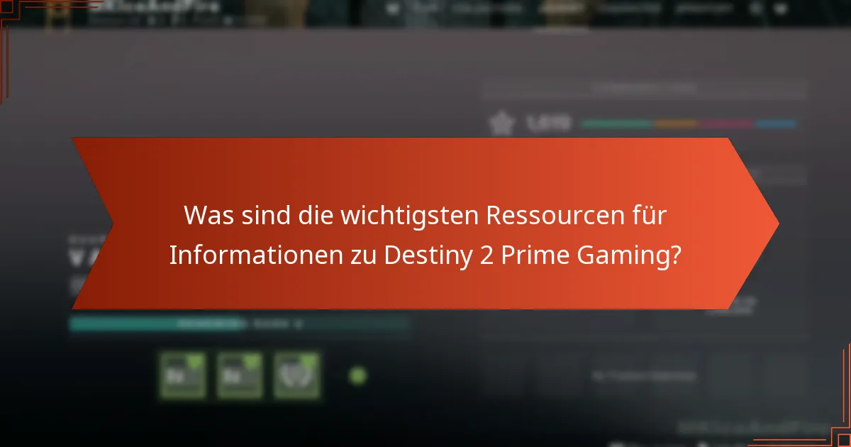 Wie erhalte ich offizielle Ankündigungen zu Destiny 2 Prime Gaming?